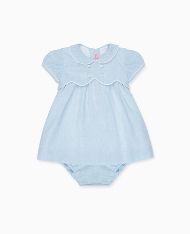 Dusty Blue Romina Baby Girl Set