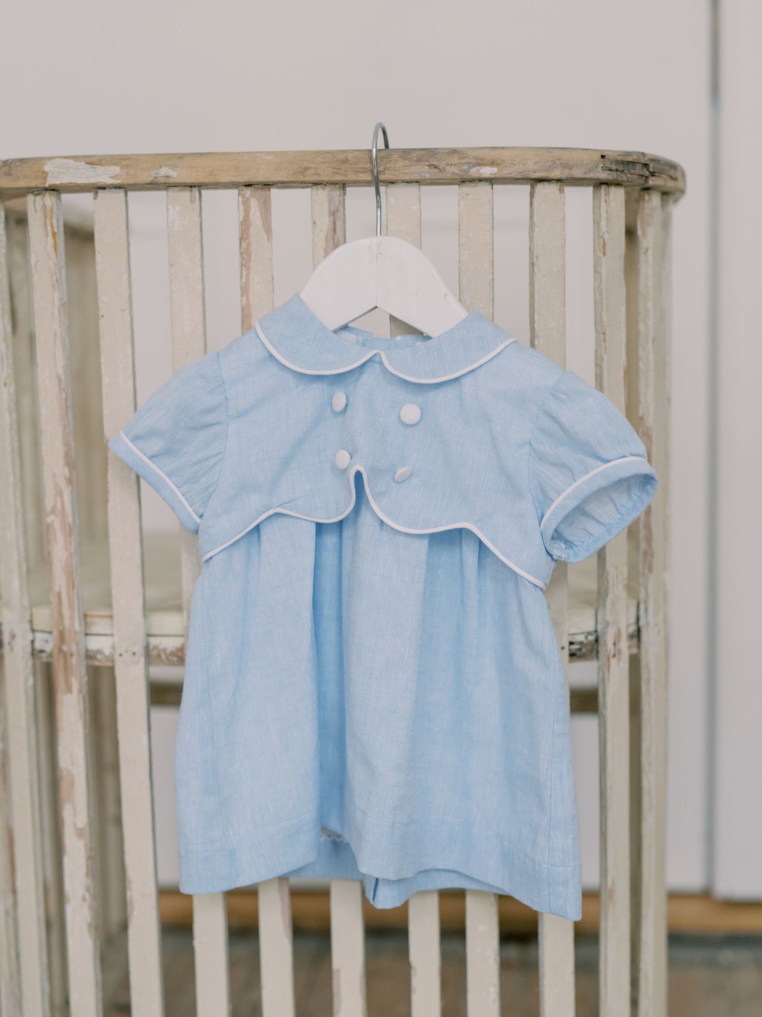 Dusty Blue Romina Baby Girl Set