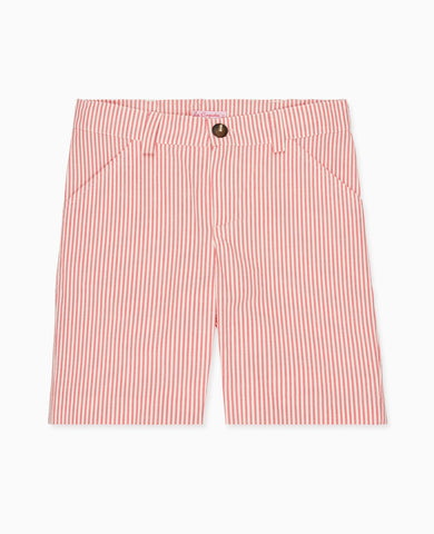 Red Stripe Romo Boy Shorts