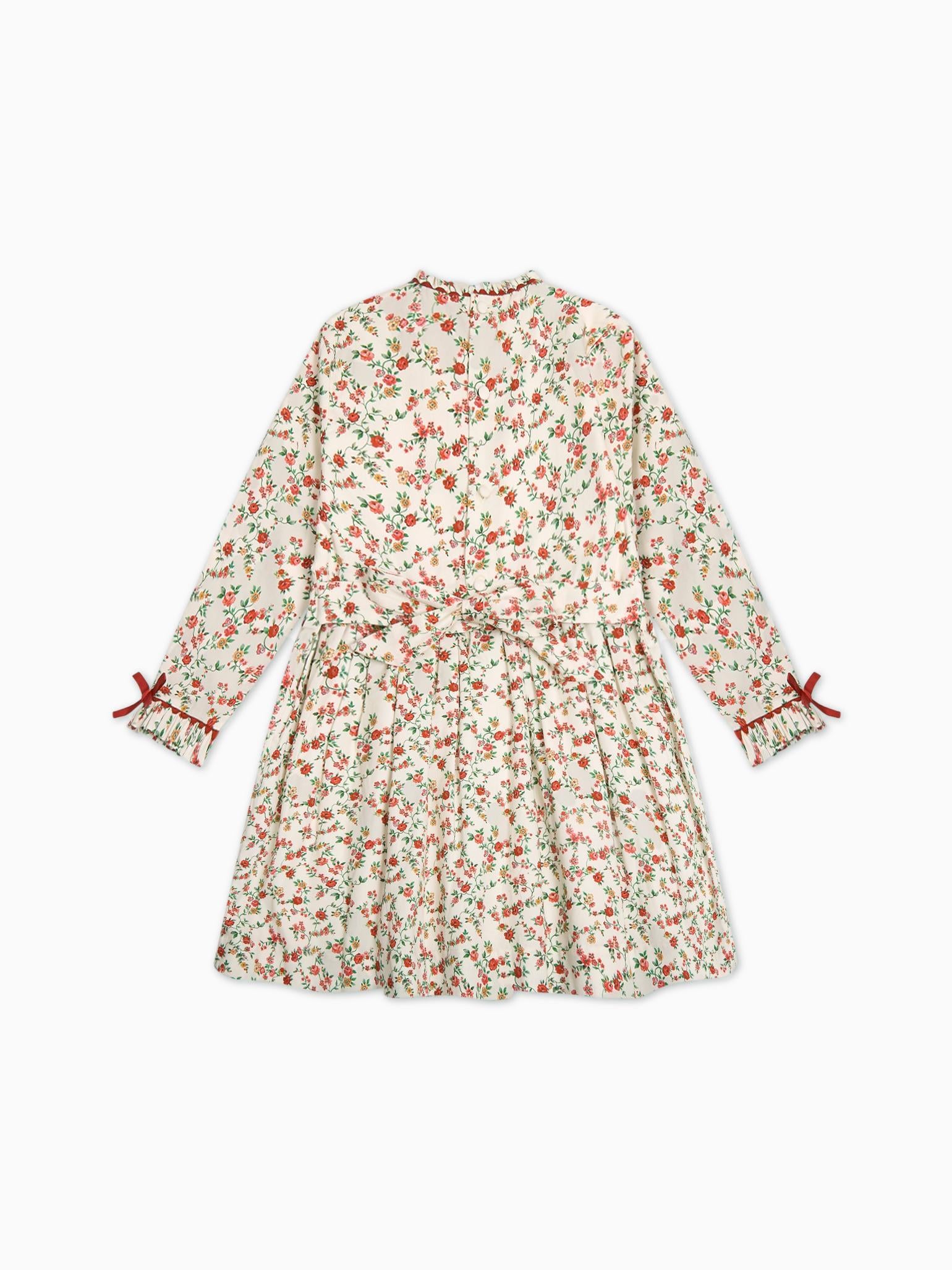 Ivory Floral Rosaura Girl Dress