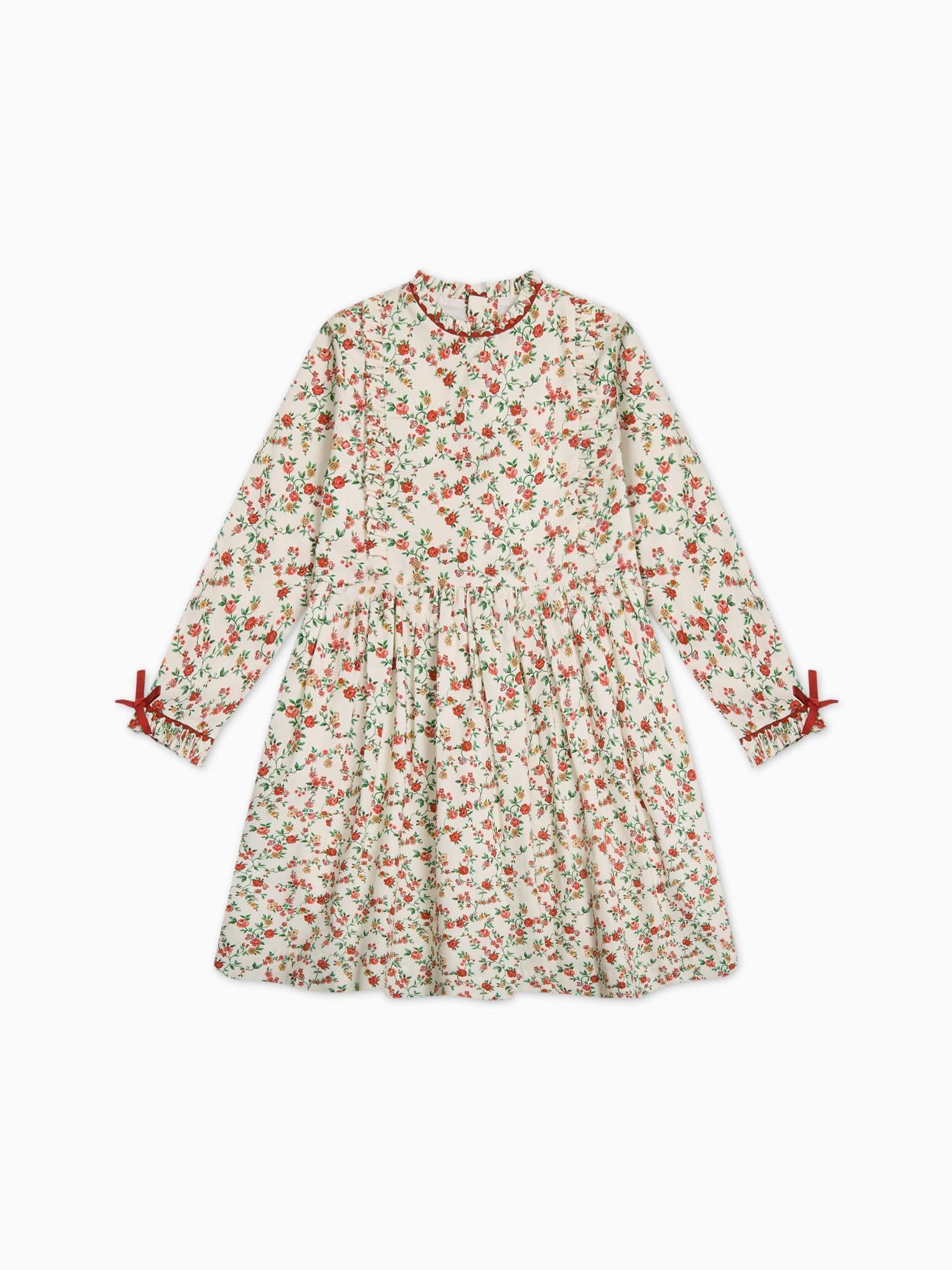 Ivory Floral Rosaura Girl Dress