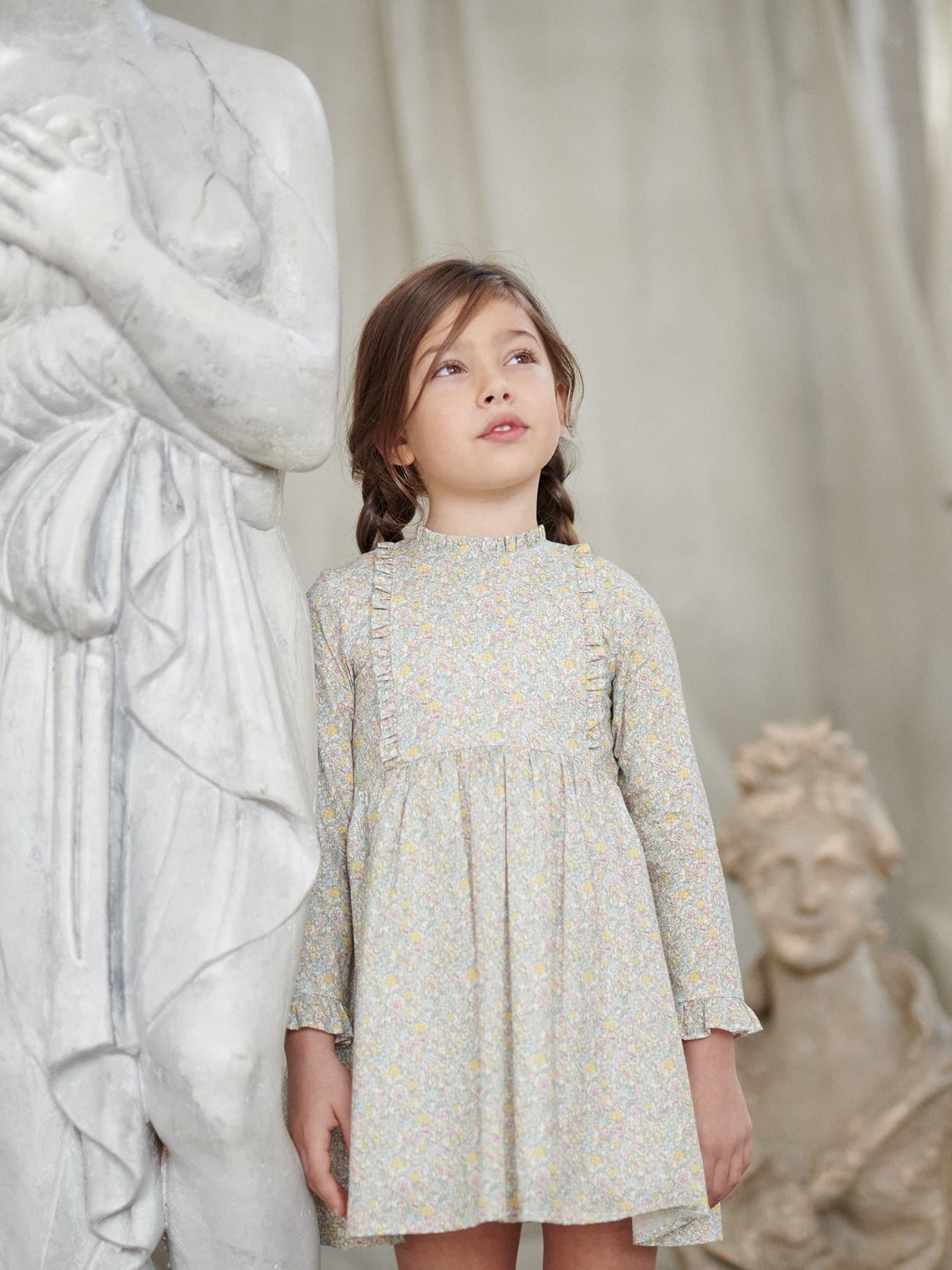 Green Floral Rosaura Girl Dress