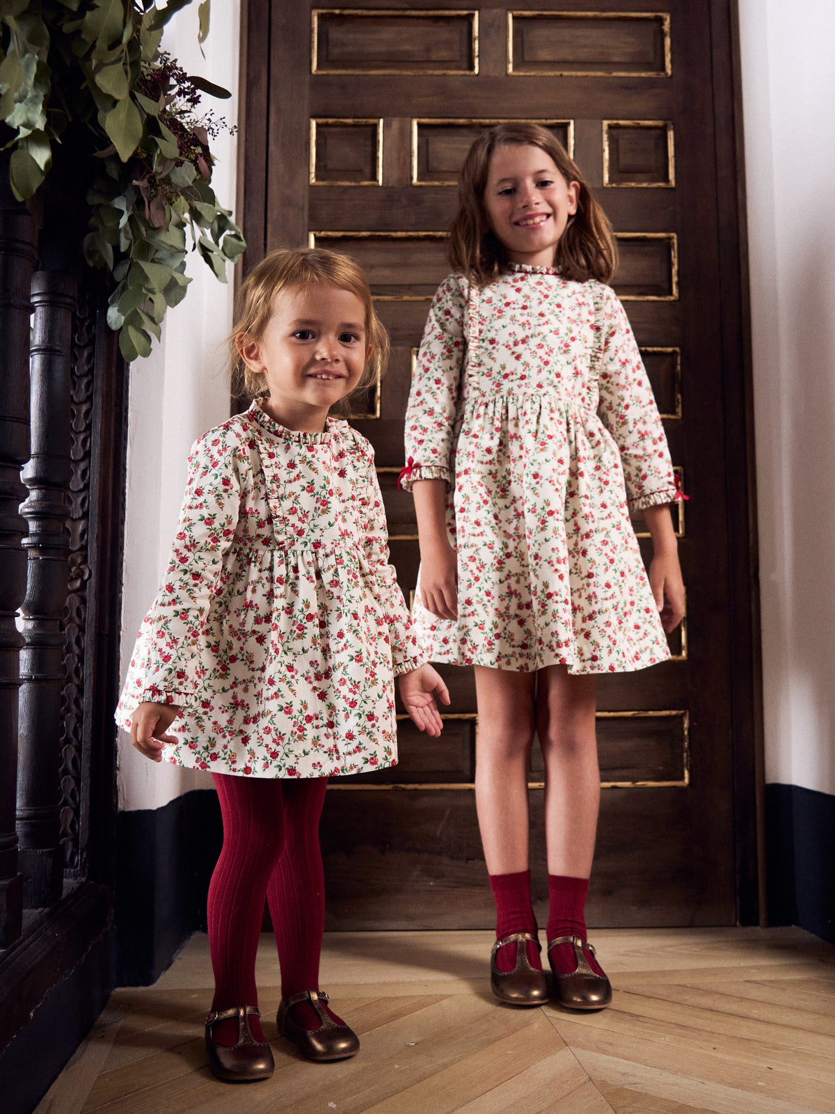 Ivory Floral Rosaura Girl Dress