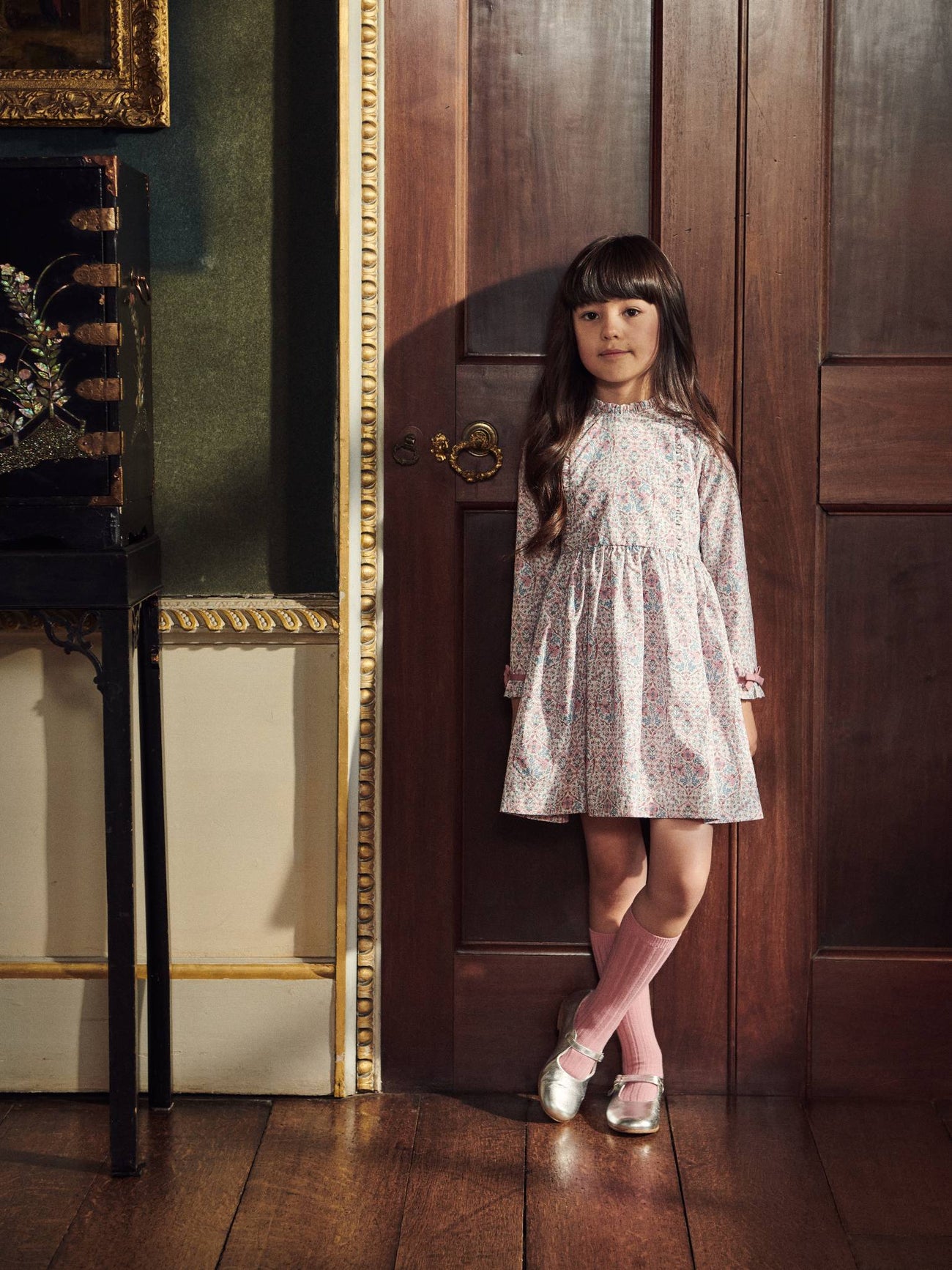 Pink Floral Rosaura Liberty Girl Dress