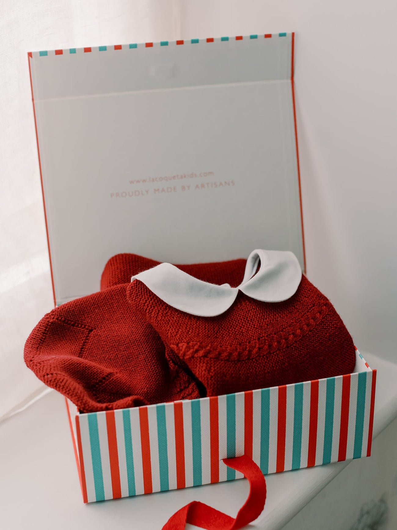 Burgundy Rosauro Merino Baby Gift Box Set