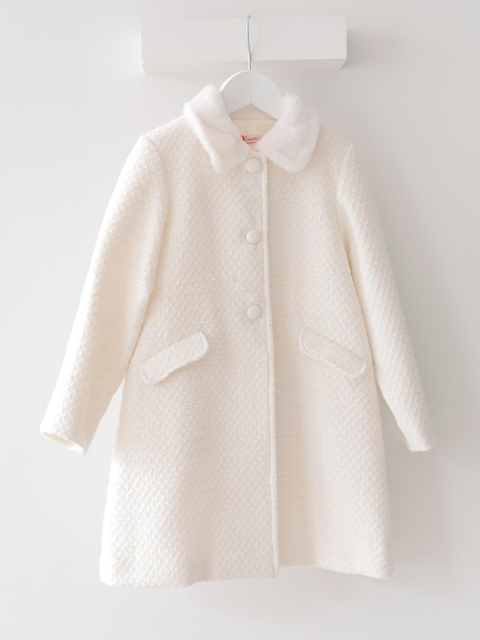 Ivory Rose Girl Coat