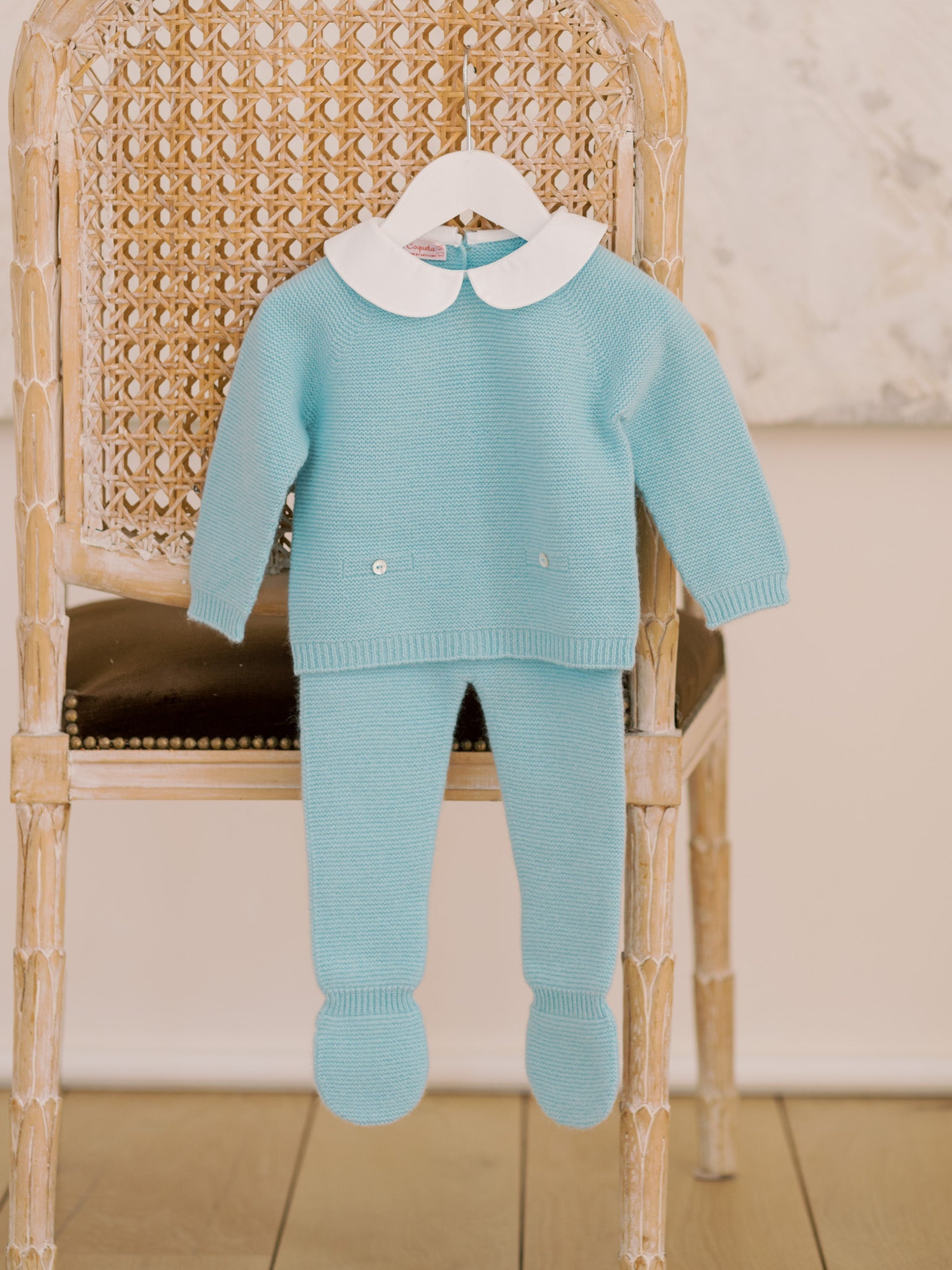 Sage Green Palmira Cashmere Baby Set