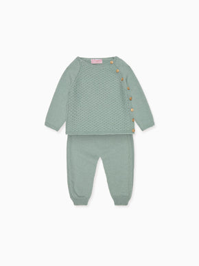 Sage Samuel Merino Baby Knitted Set