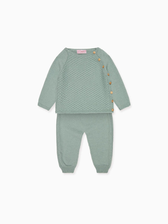 Sage Samuel Merino Baby Knitted Set