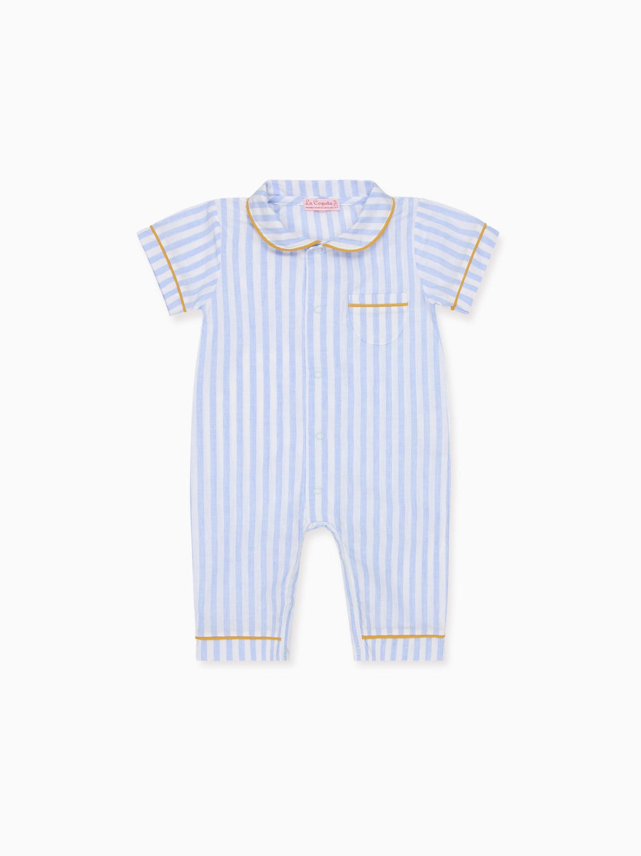 Light Blue Stripe Santana Baby Pyjamas