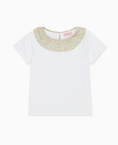 Pink Floral Savana Cotton Baby Girl Top