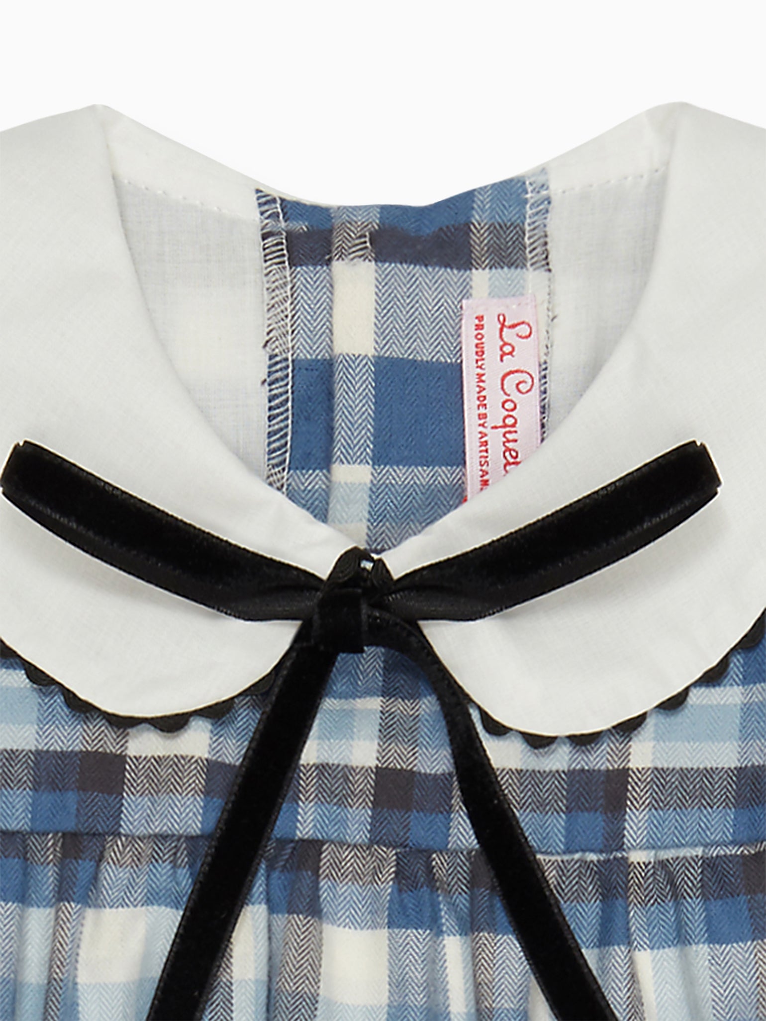 Blue Check Scarlet Baby Girl Set