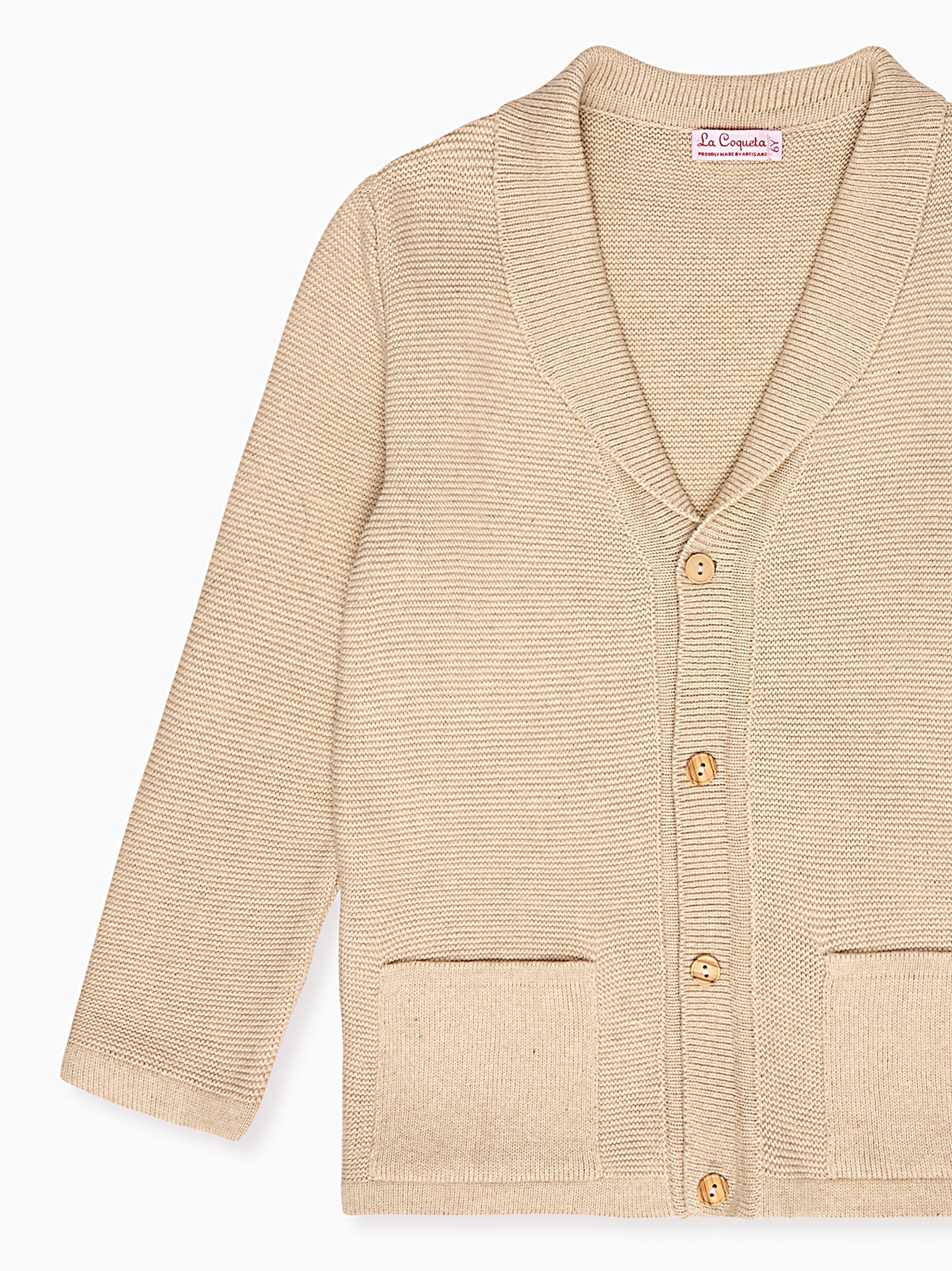 Camel Selvas Cotton Boy Cardigan