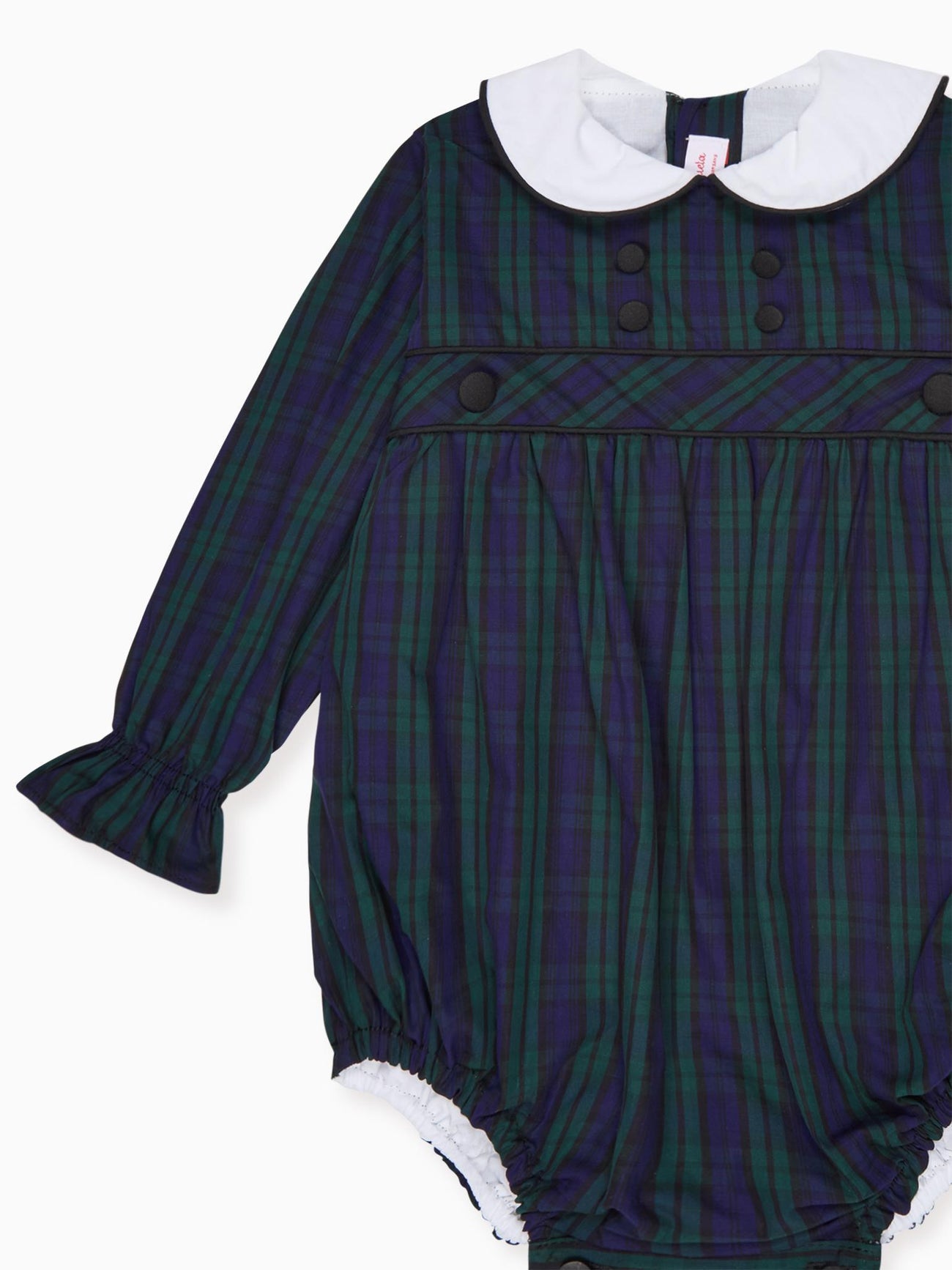 Navy Check Senna Baby Romper