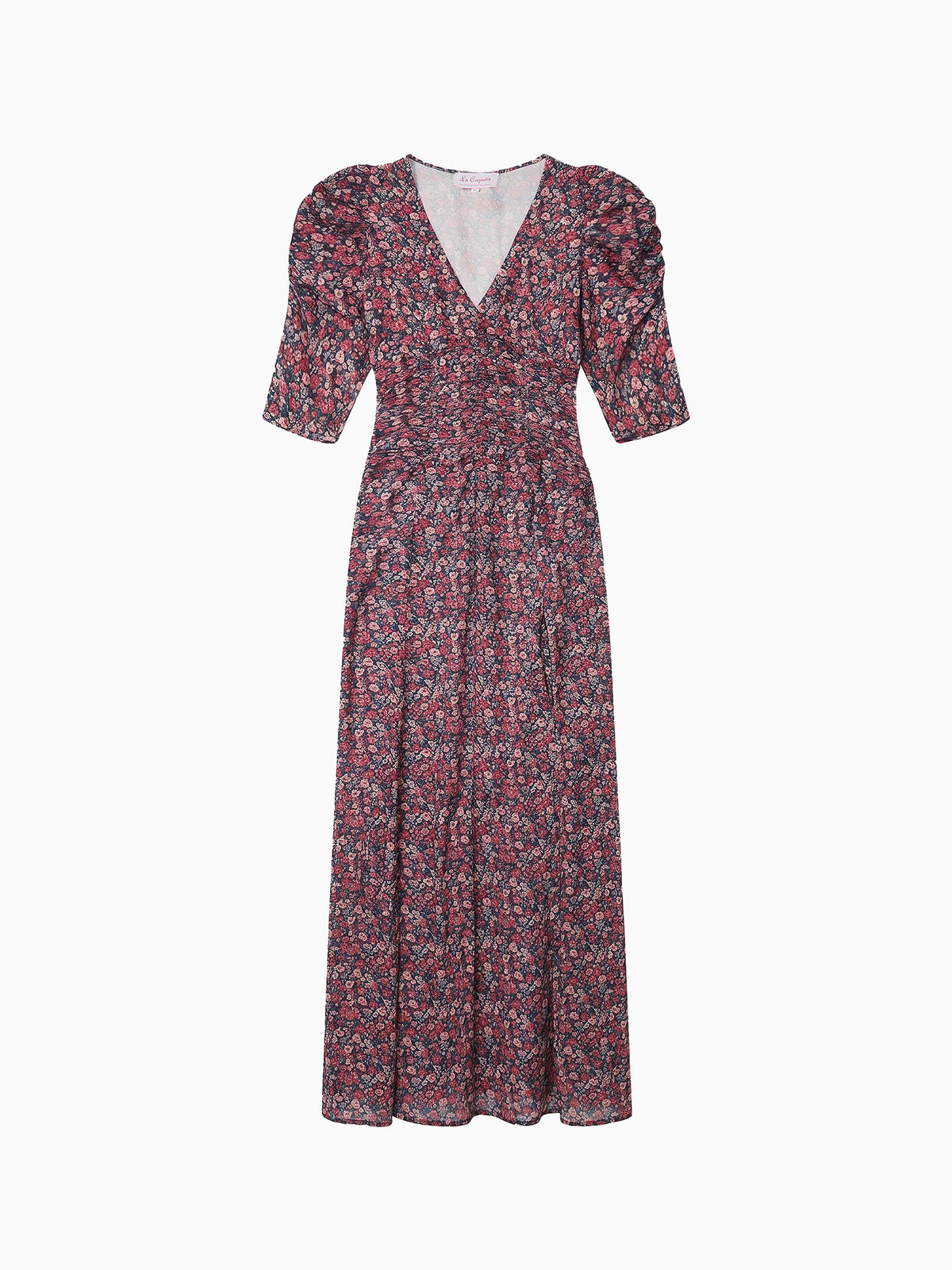 Navy Floral Siena Women Long Dress