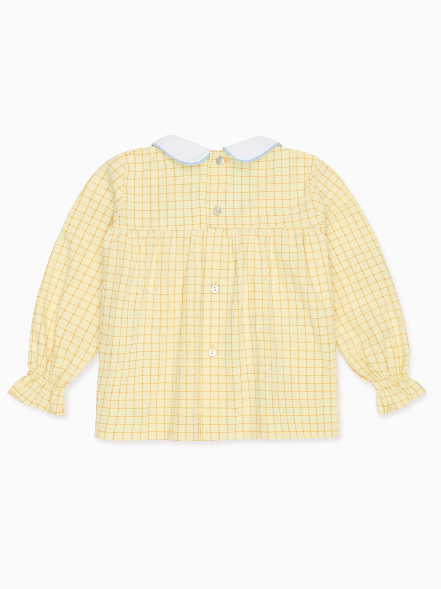 Yellow Check Sol Baby Shirt