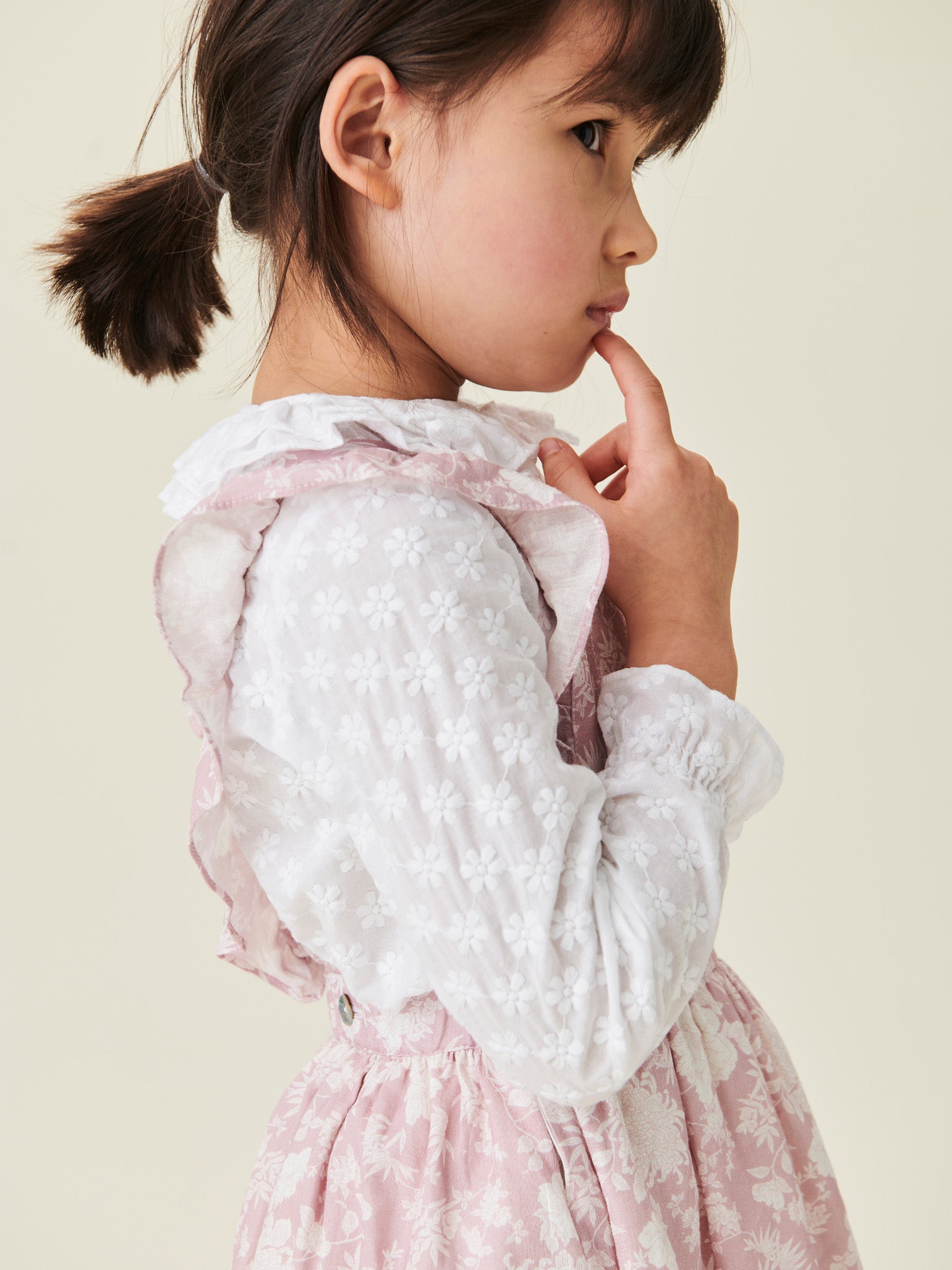 White Solara Girl Cotton Shirt