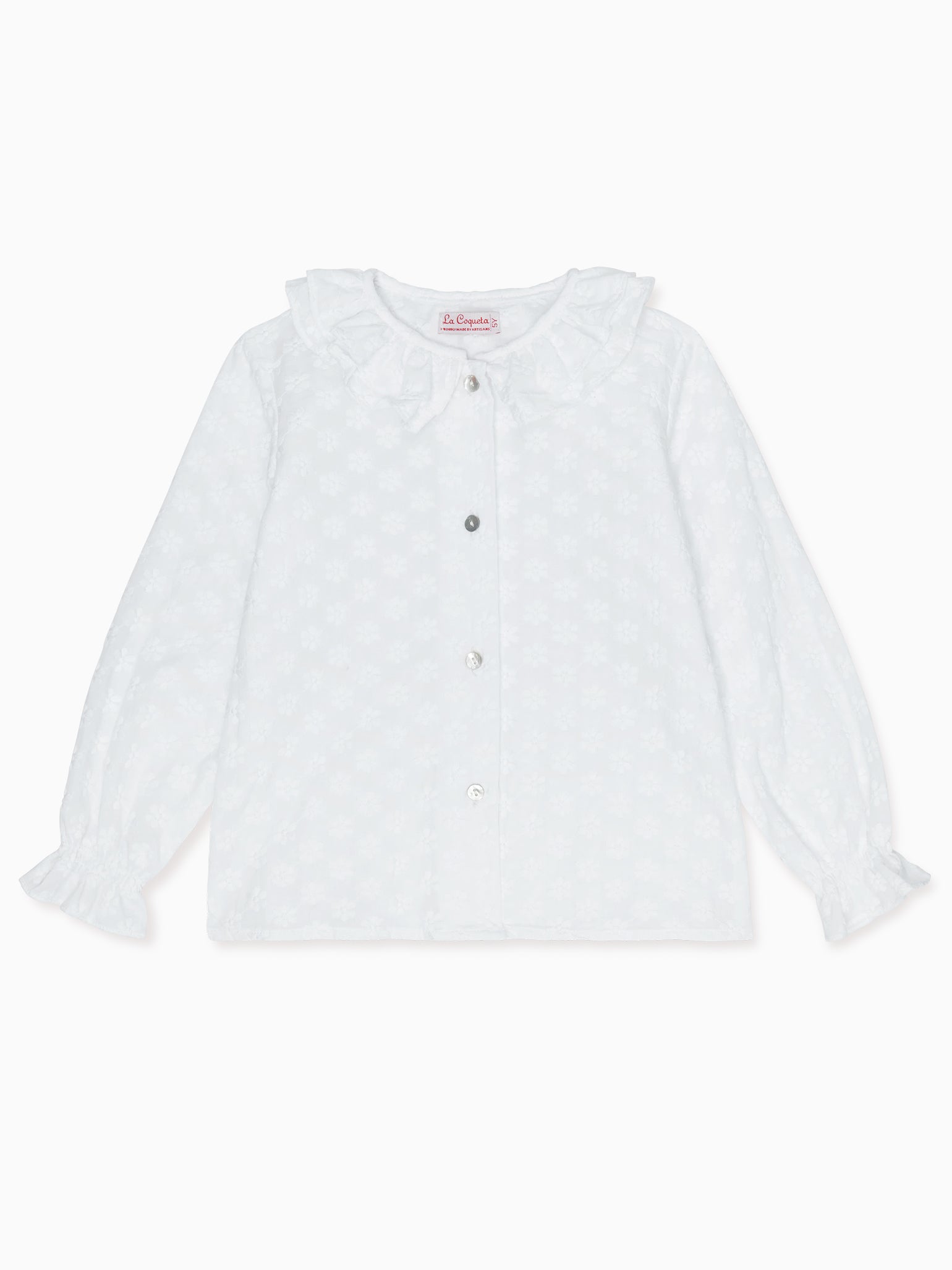 White Solara Girl Cotton Shirt