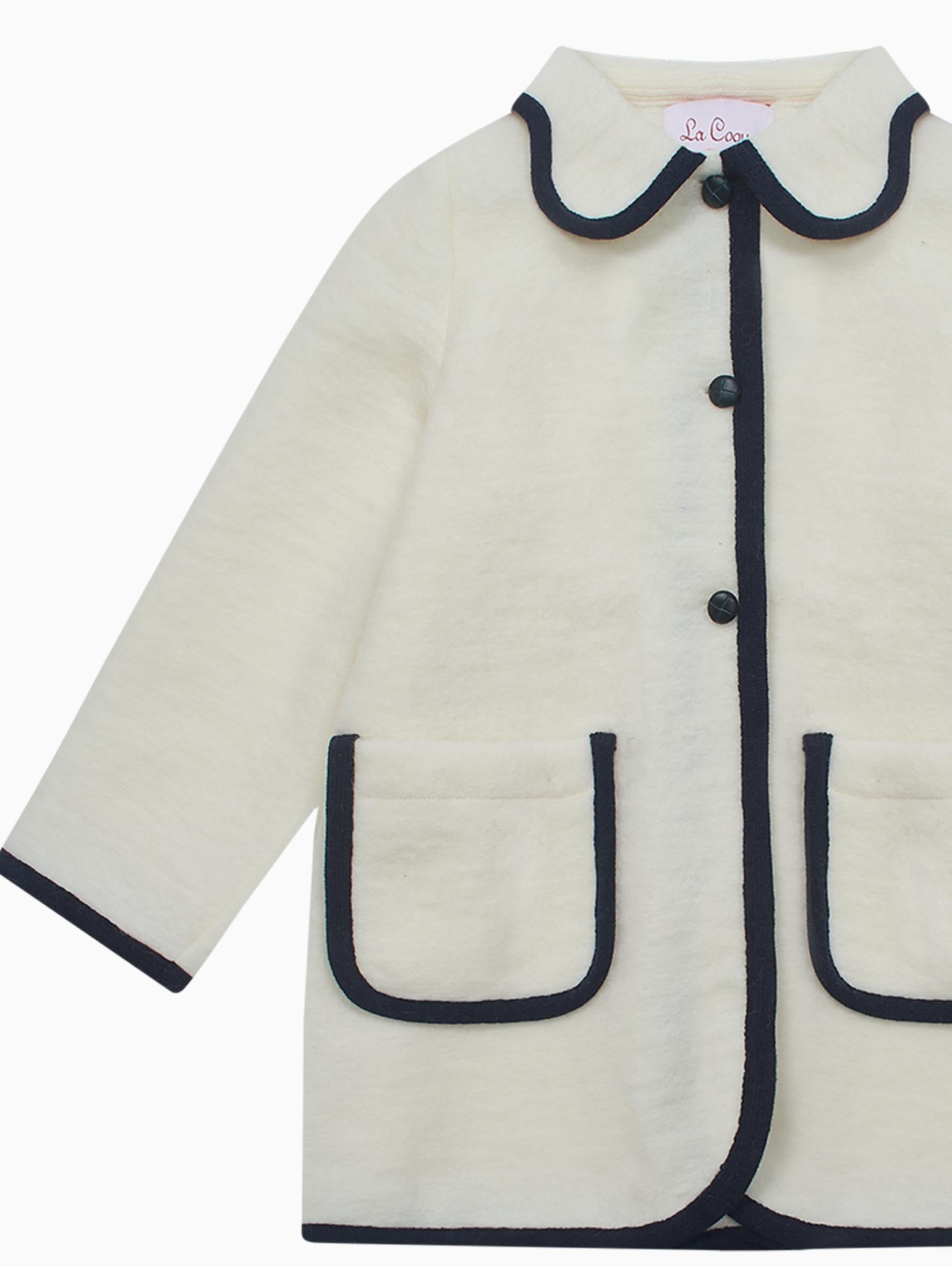 Ivory Sophia Girl Coat