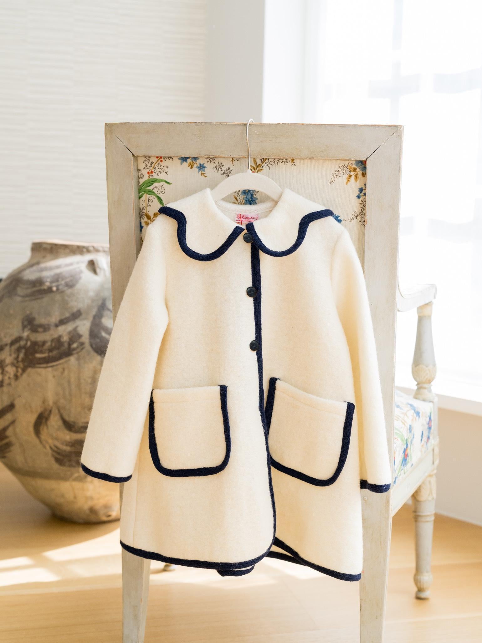 Ivory Sophia Girl Coat