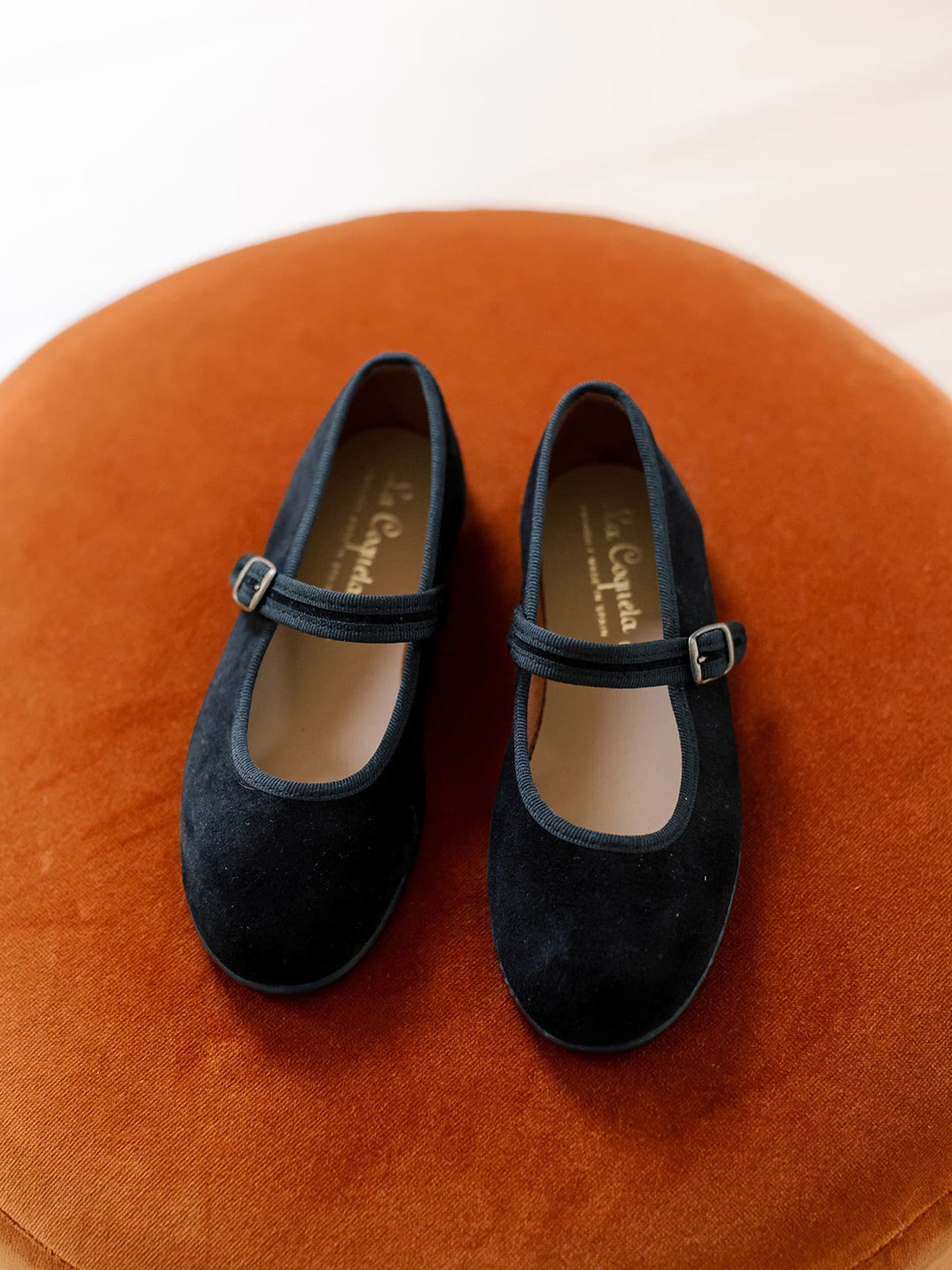 Black Suede Girl Mary Jane Shoes