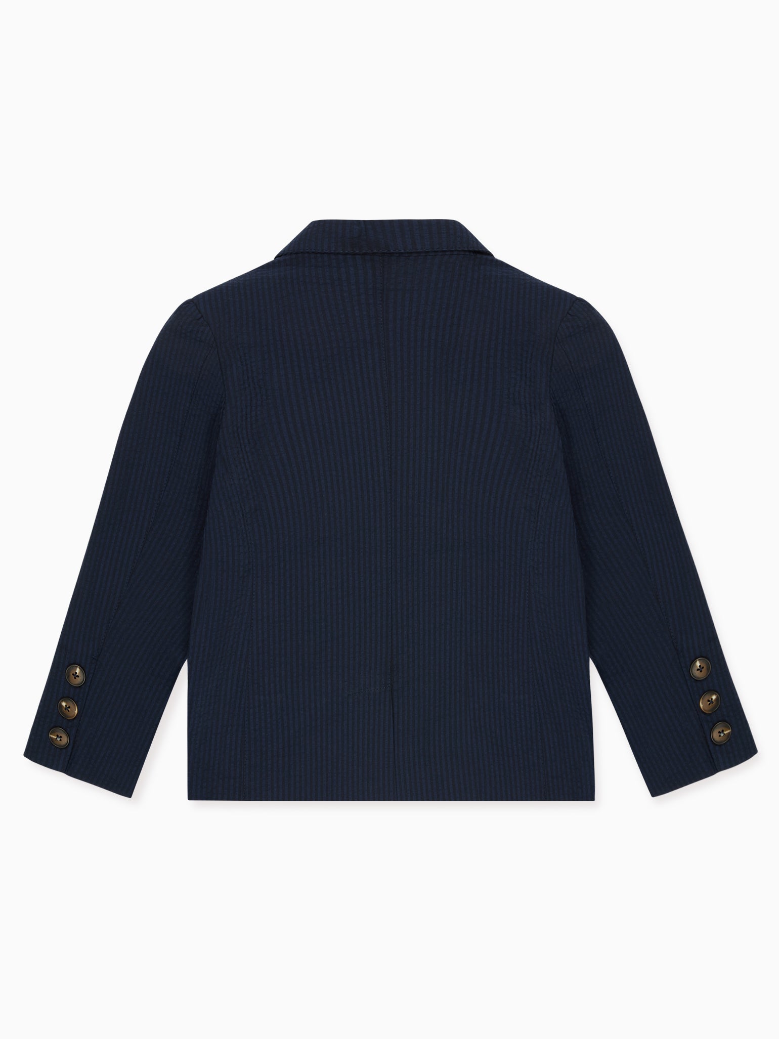 Navy Seersucker Sybil Boy Jacket