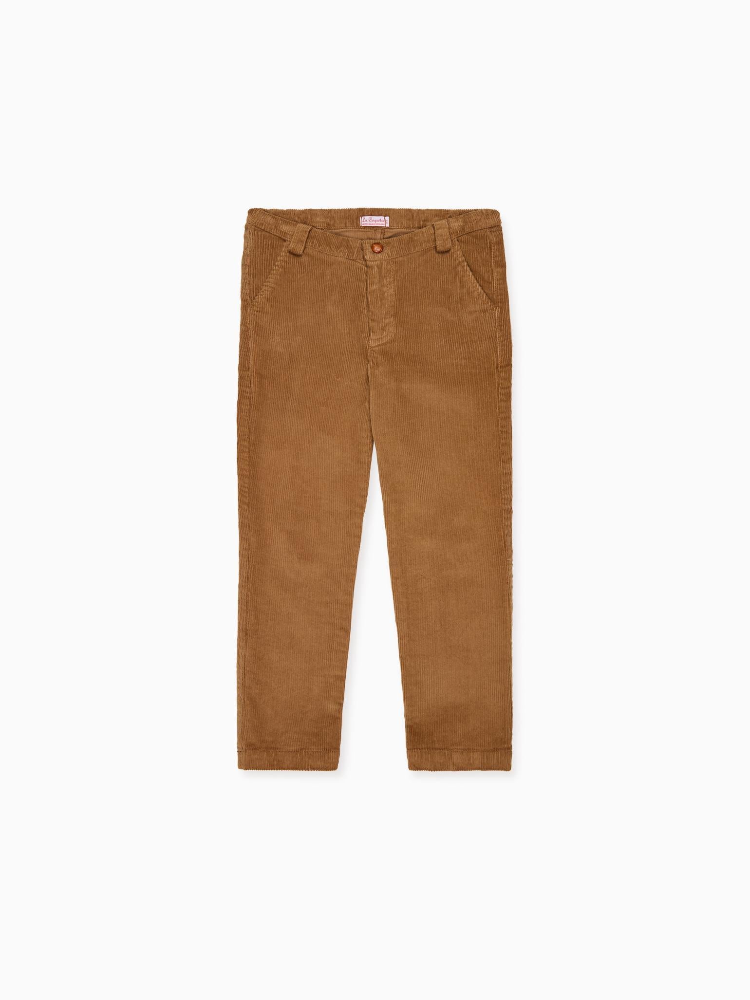 Camel Reinaldo Corduroy Boy Trousers