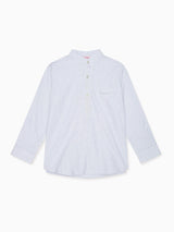 Blue Check Mateo Long Sleeve Boy Shirt