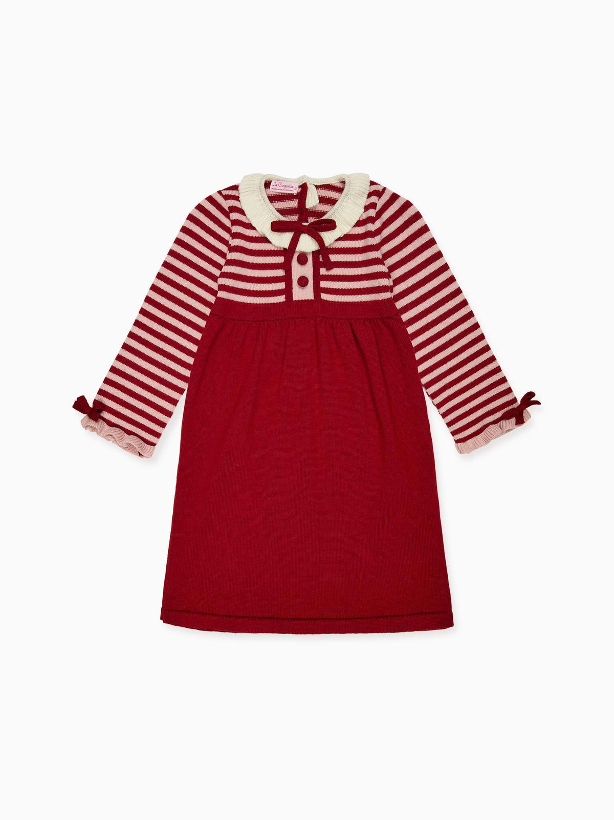 Burgundy Marisela Girl Knitted Dress