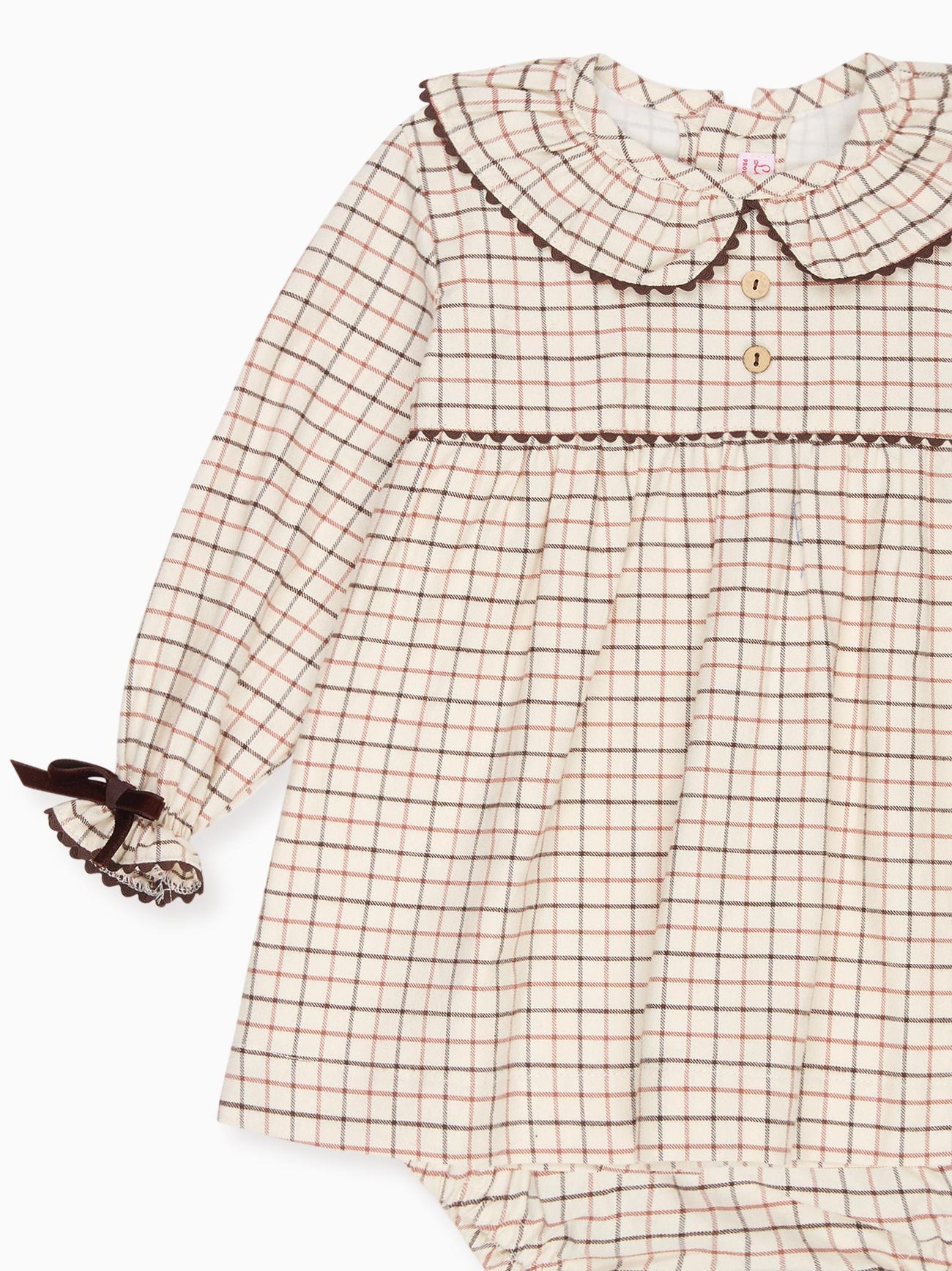 Caramel Check Tatiana Baby Girl Set