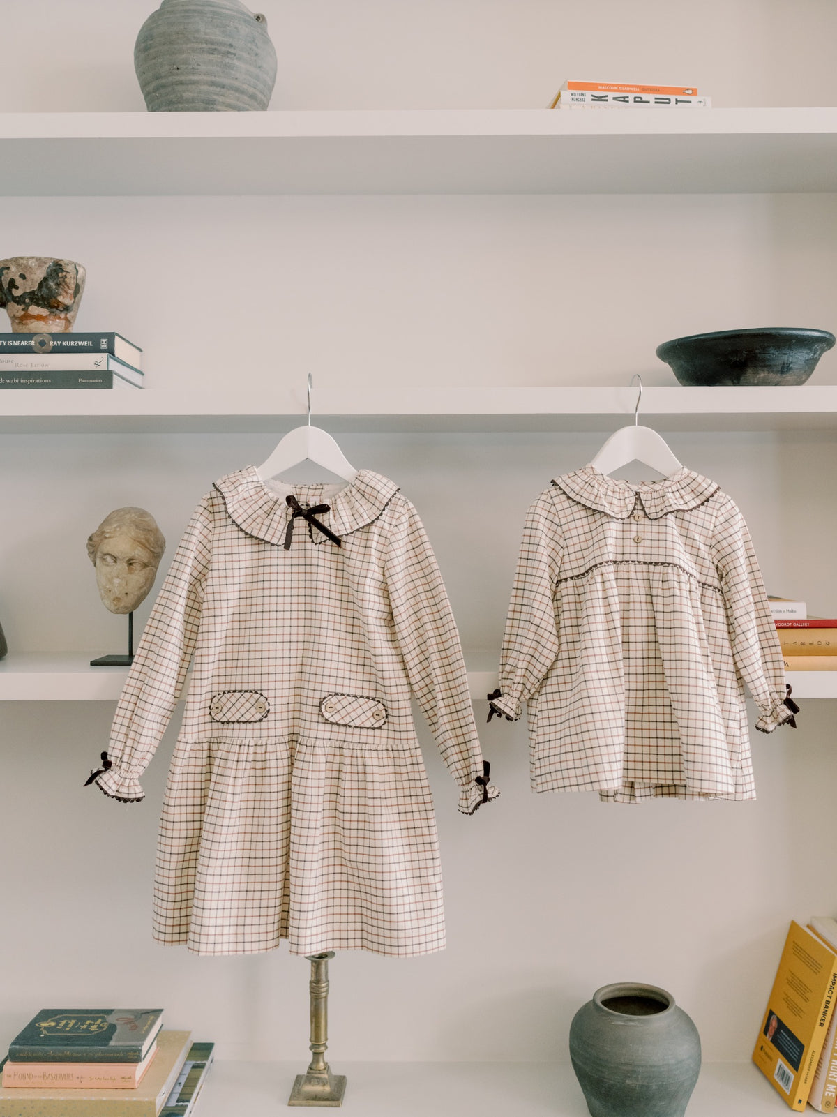 Caramel Check Tatiana Baby Girl Set