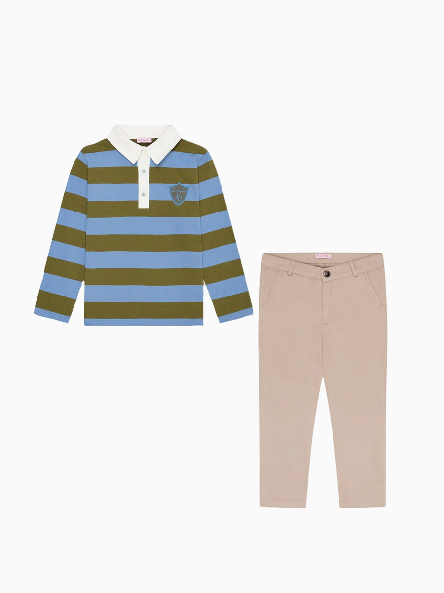 Tijo Shirt & Elio Chinos Outfit Bundle La Coqueta Kids