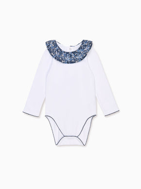 Navy Floral Tula Baby Girl Body Vest