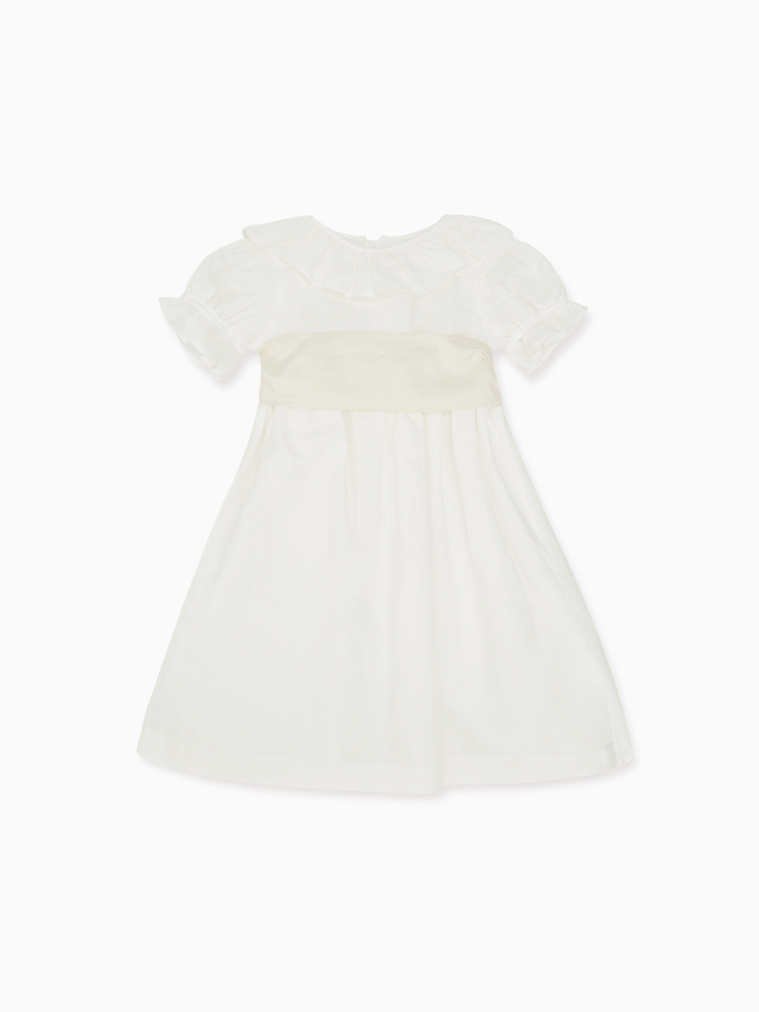 White Vega Long Ceremony Girl Dress La Coqueta Kids UK white-vega-long-ceremony-girl-dress-la-coqueta-kids-uk