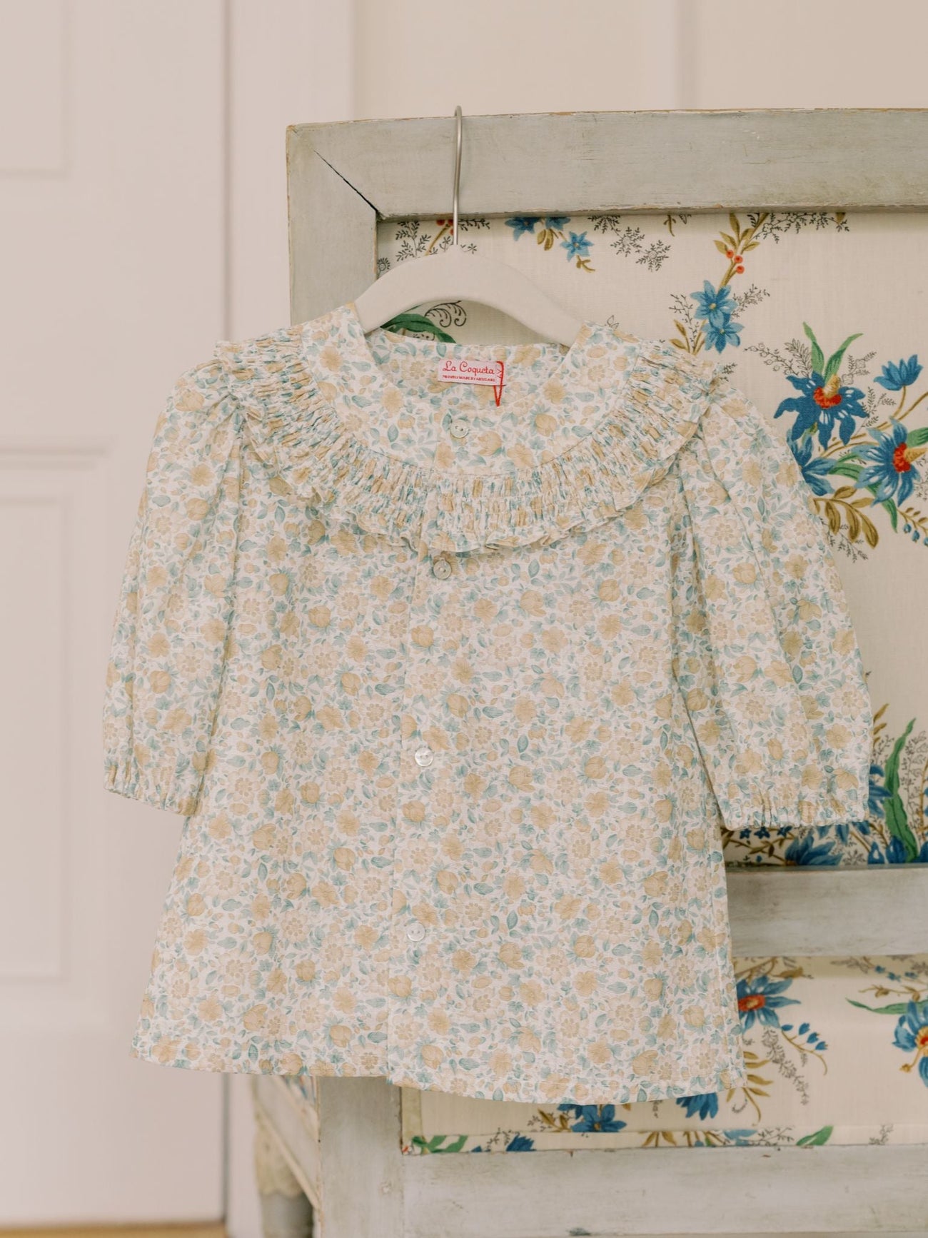 Yellow Floral Violetta Girl Shirt