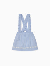 Nicky Hilton x La Coqueta Blue Whitney Girl Pinafore Skirt