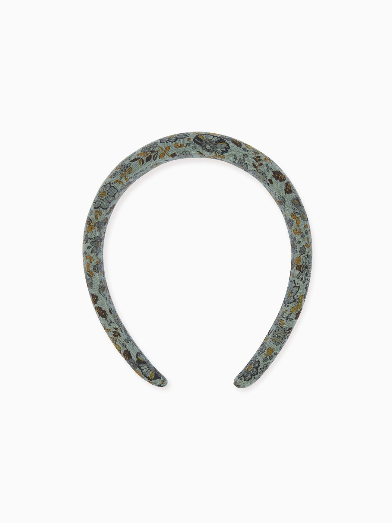 Green Floral Wide Girl Hairband