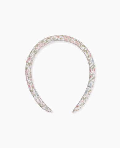 Pink Floral Wide Girl Headband