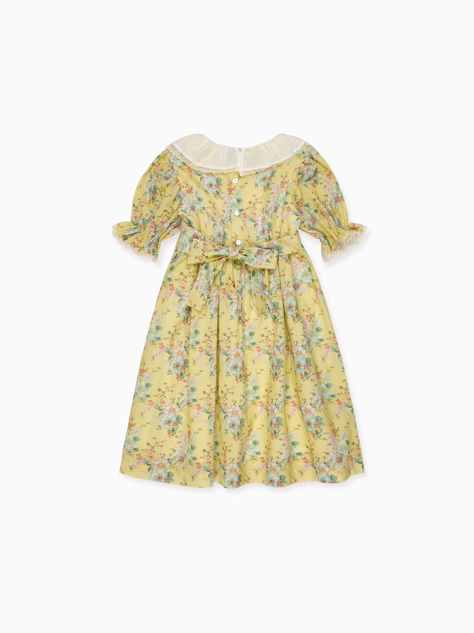 Yellow Floral Willow Girl Dress