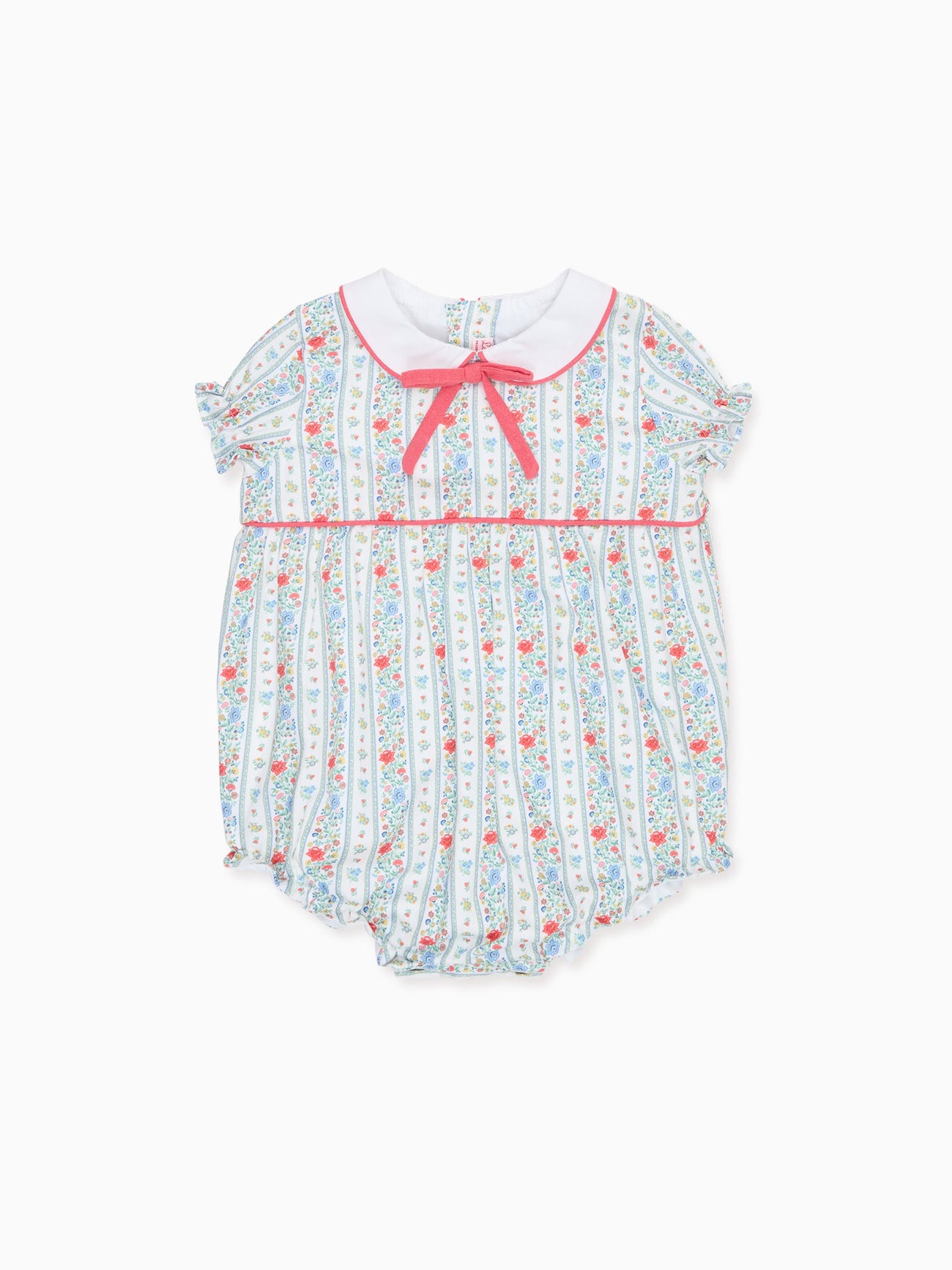Ivory Rose Stripe Xana Baby Girl Romper