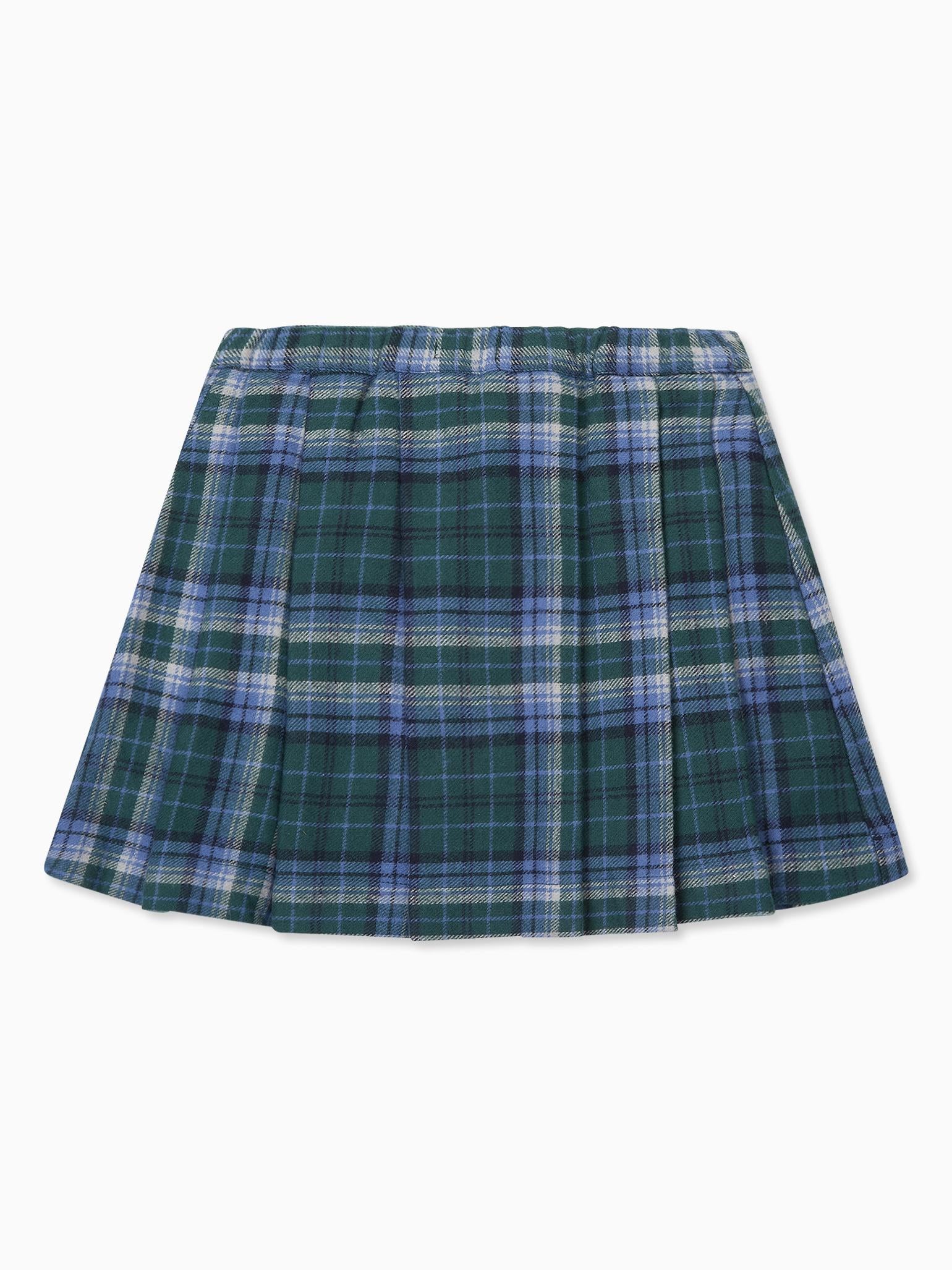 Green Check Zola Girl Kilt Skirt