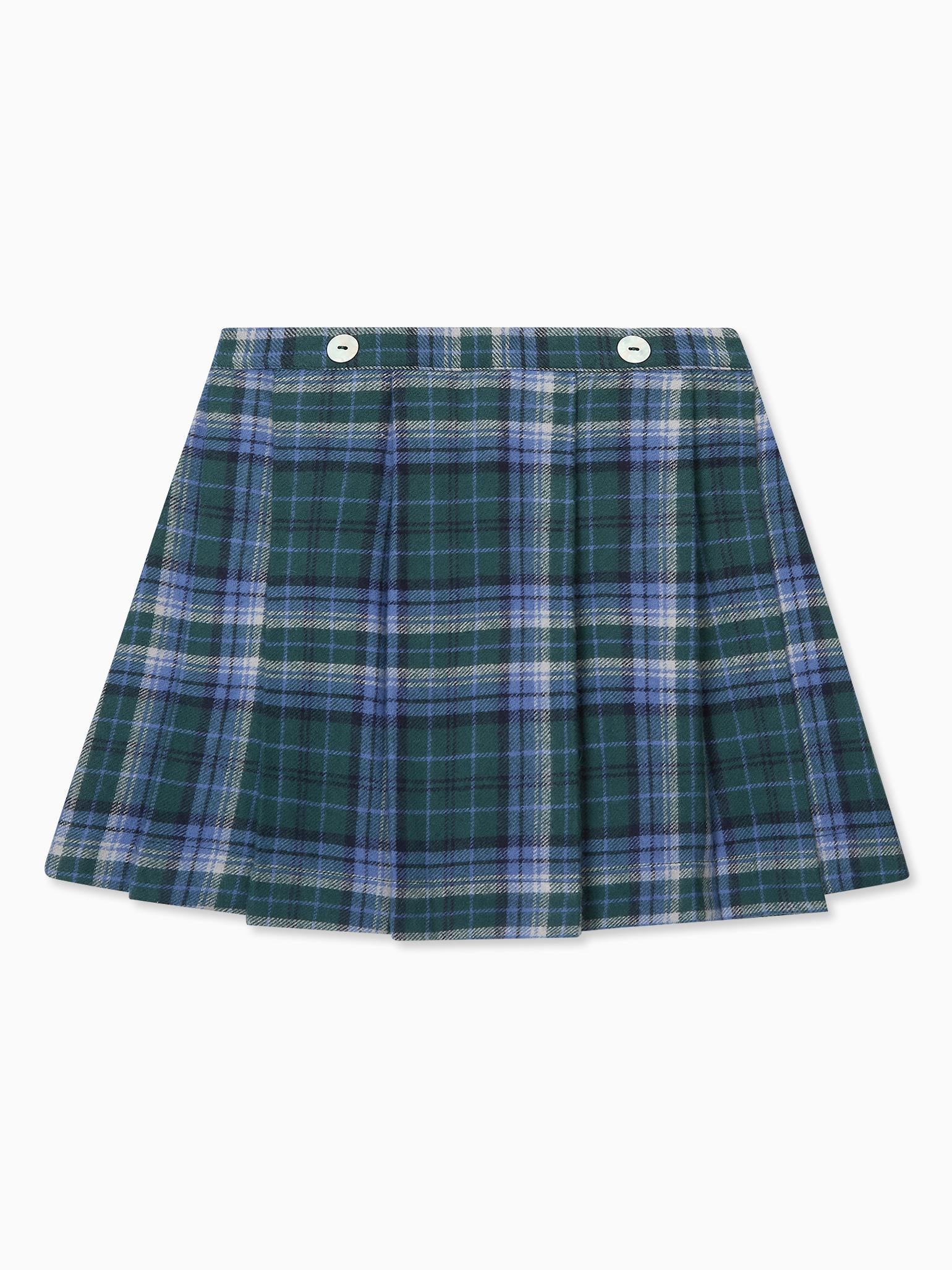 Green Check Zola Girl Kilt Skirt