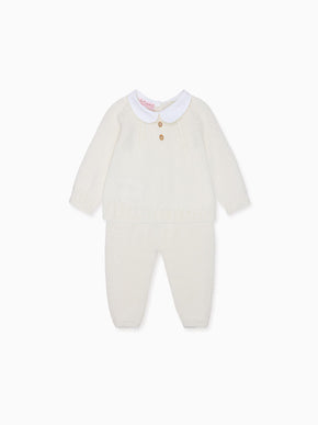 Ivory Noa Merino Baby Knitted Set