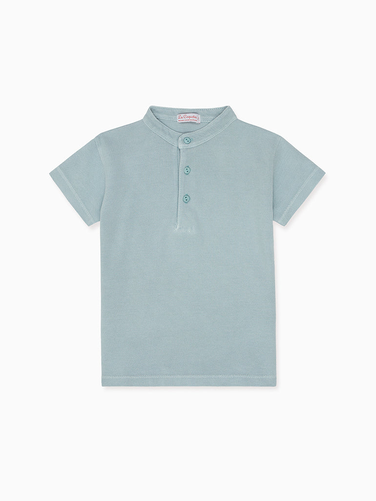 Sage Green Alcon Boy Polo Shirt