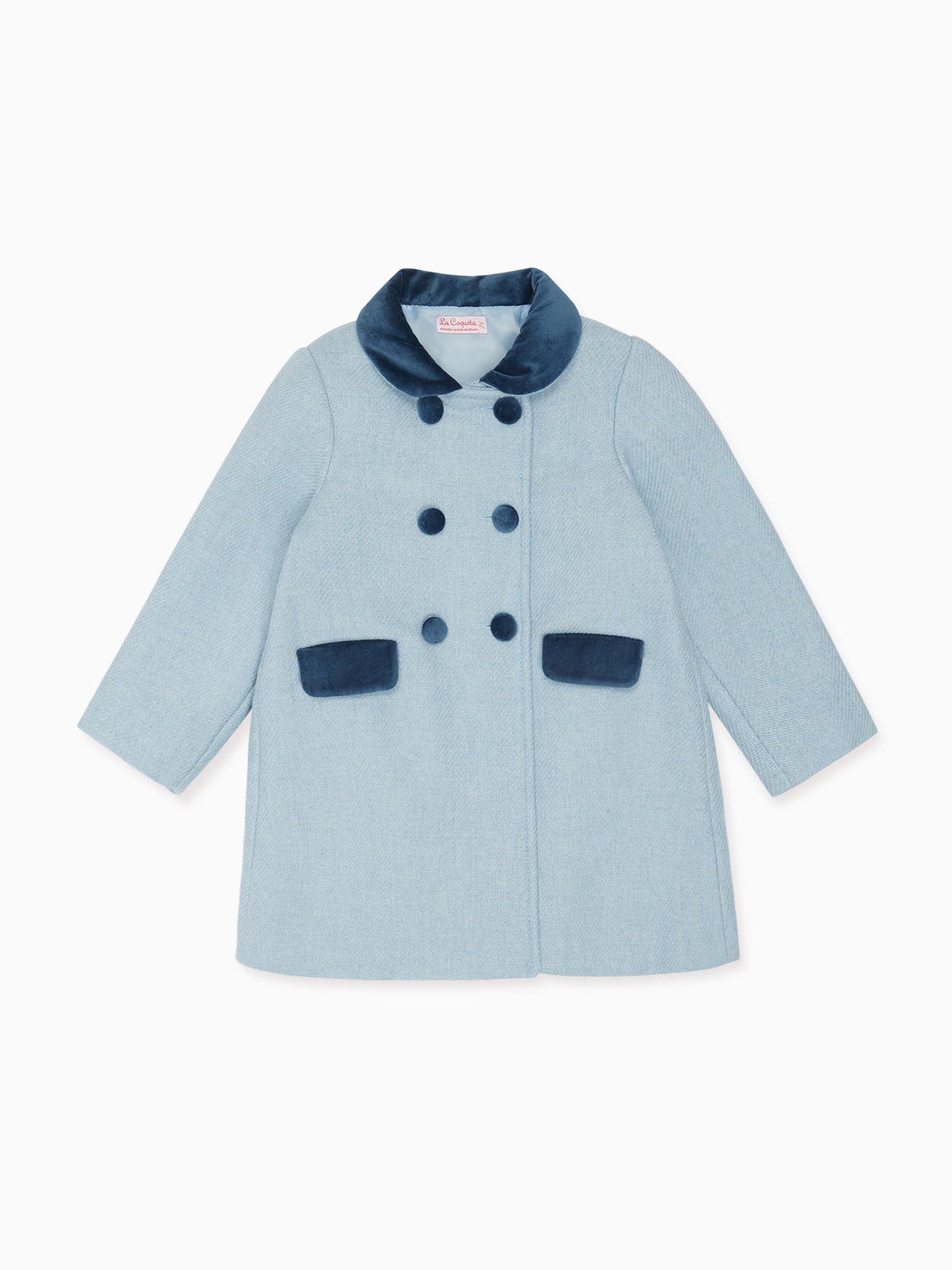 Blue Arrieta Girl Wool Coat