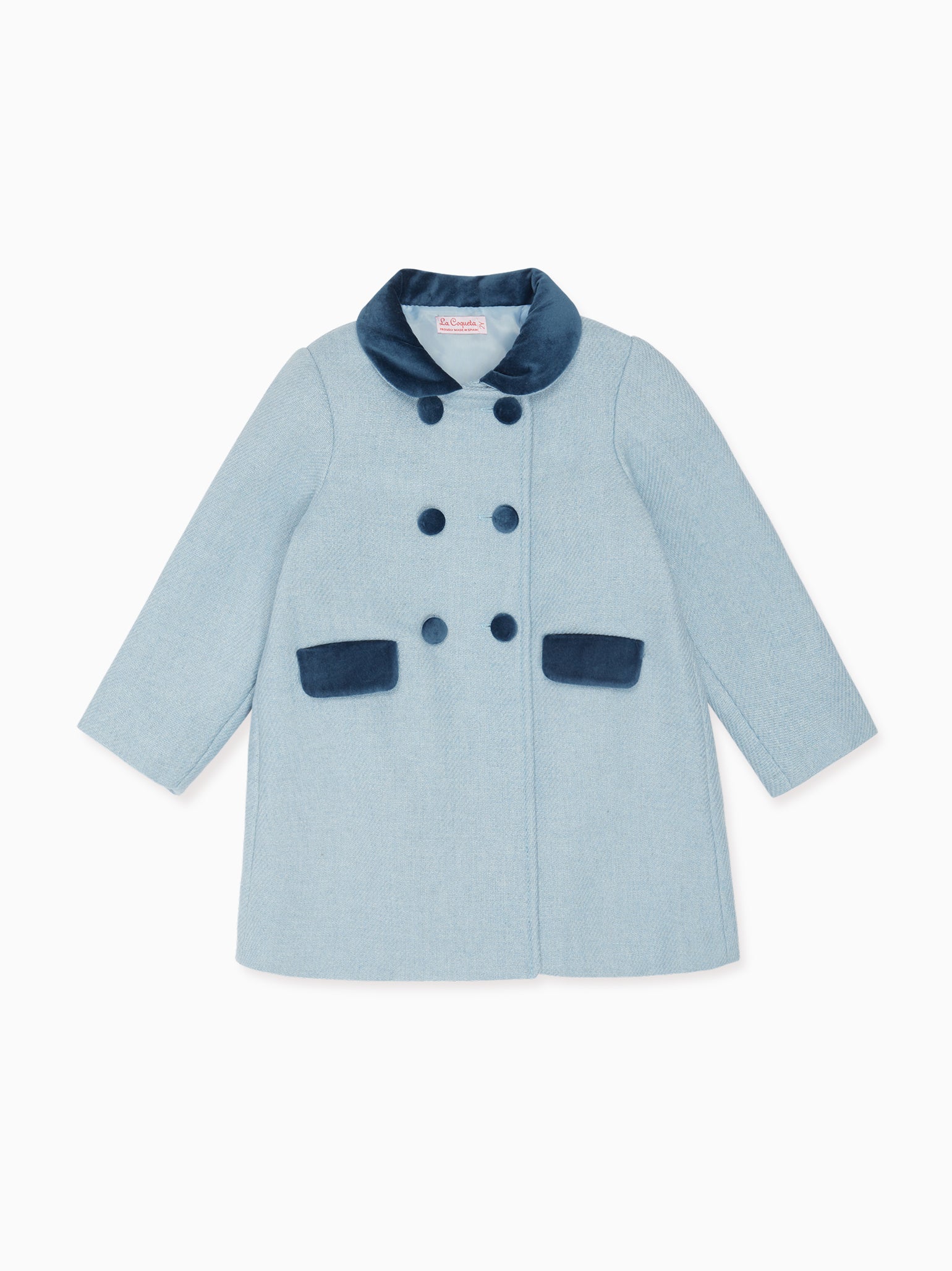 Blue Arrieta Girl Wool Coat