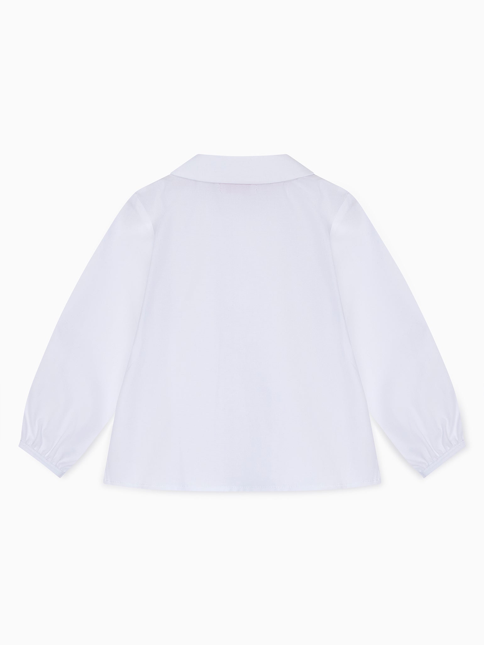 White Bara Long Sleeve Baby Shirt – La Coqueta Kids