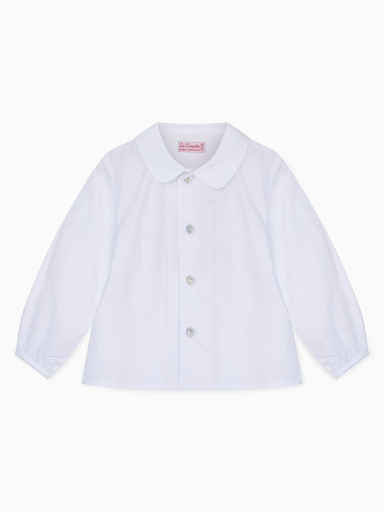 White Bara Long Sleeve Baby Shirt