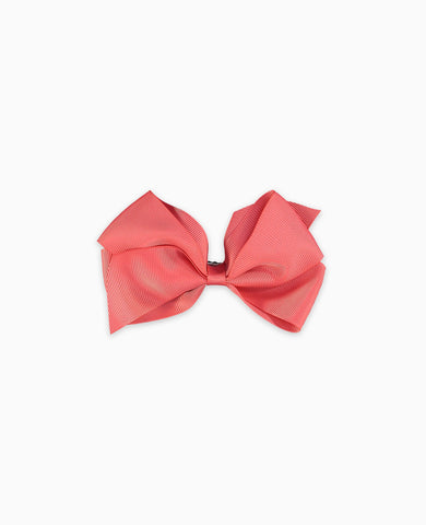 Coral Big Bow Girl Clip