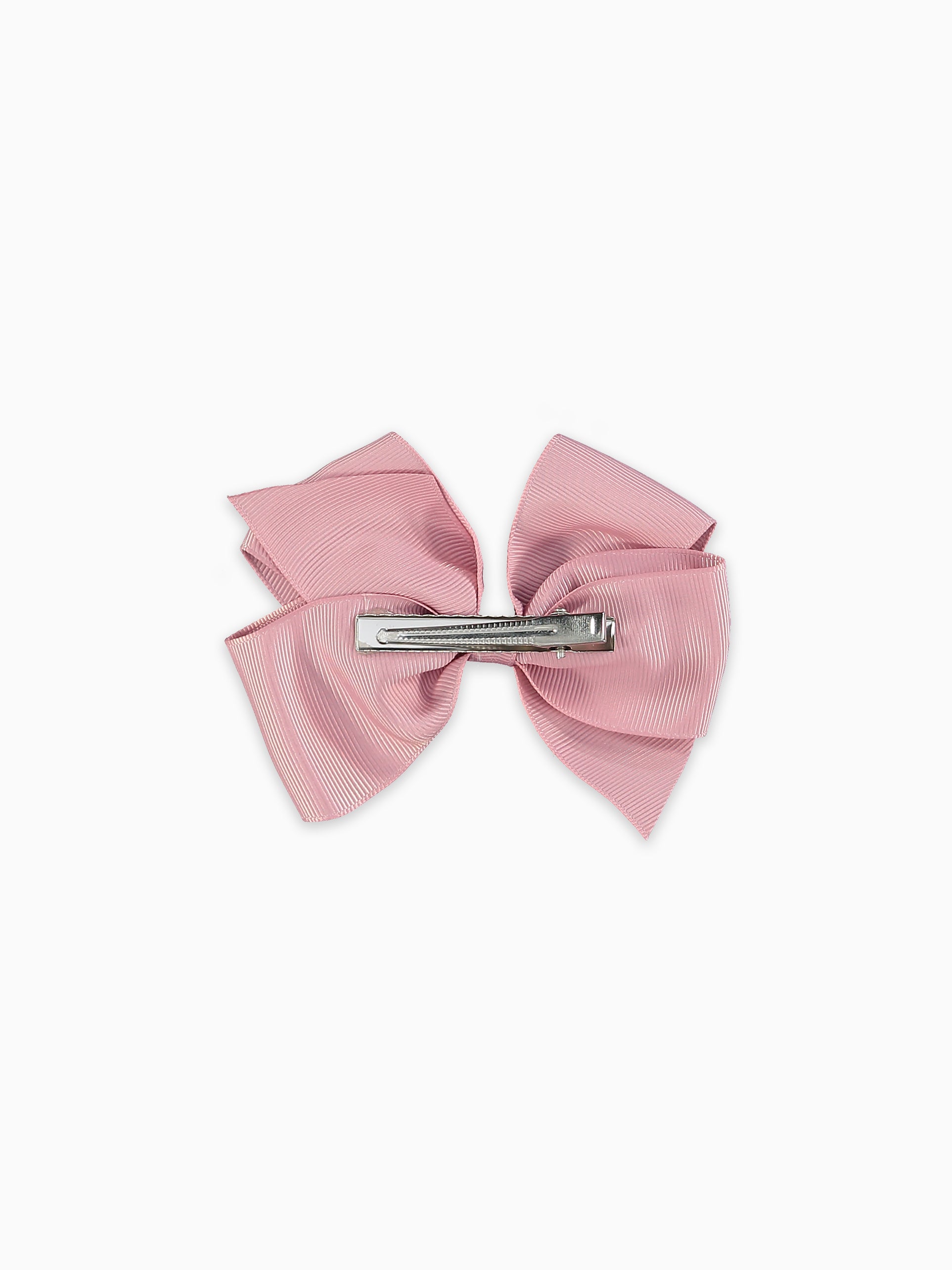 Dusty Pink Big Bow Girl Clip